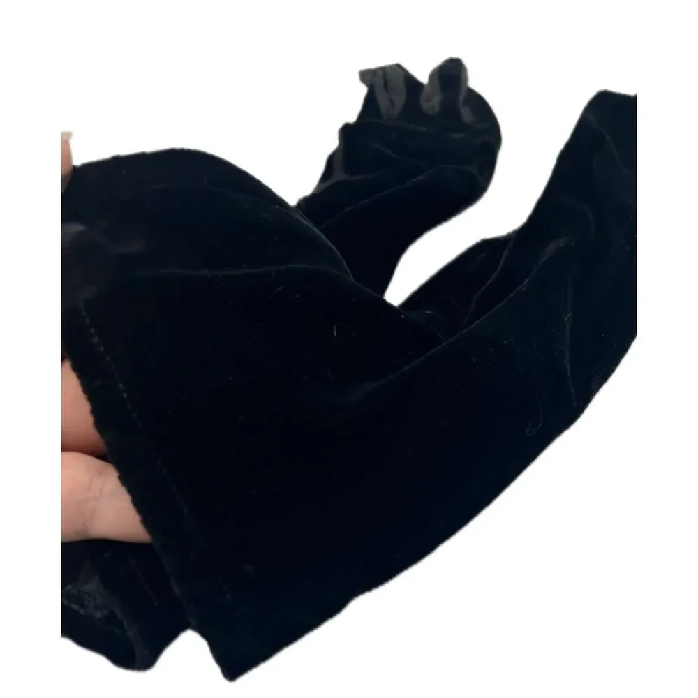 1950's Black Velvet Gloves